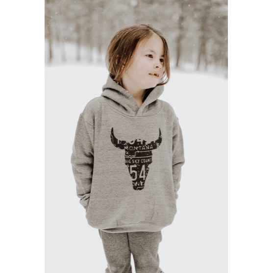 The Montana Scene-Toddler Hoodie- Skull Tops & Bottoms The Montana Scene