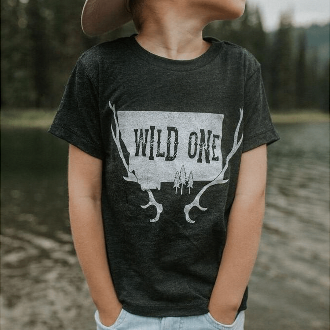 The Montana Scene- Wild One - Charcoal Tops & Bottoms The Montana Scene 2T