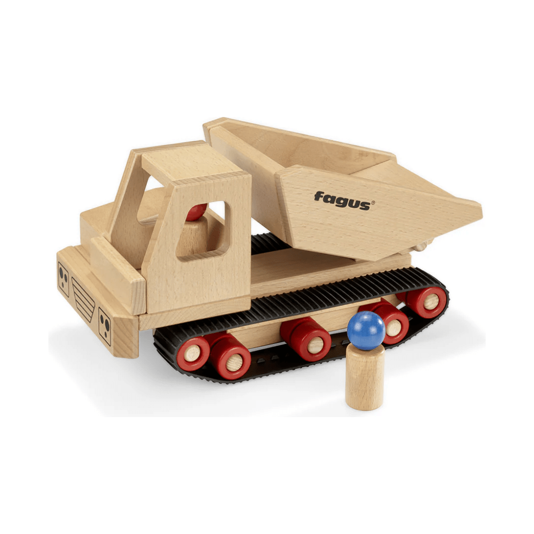 Fagus Caterpillar Dumper Wooden Toys Fagus