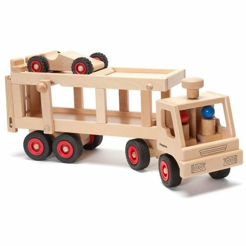 Fagus Car Transporter Wooden Toys Fagus
