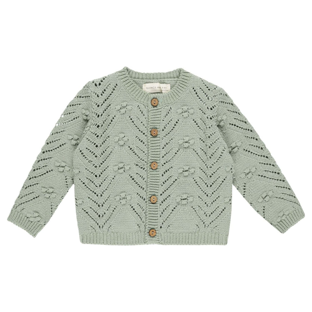 Quincy Mae Knit Cardigan - Sage Cardigan Quincy Mae