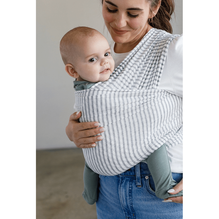 Solly Baby Wrap- Natural & Grey Stripe Baby Carriers Solly Baby