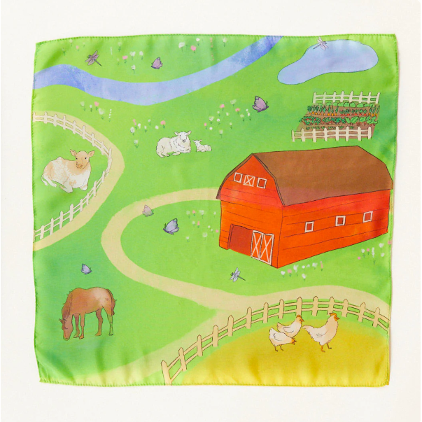 Sarah's Silks On the Farm Playsilk Toddler And Pretend Play Sarah's Silks