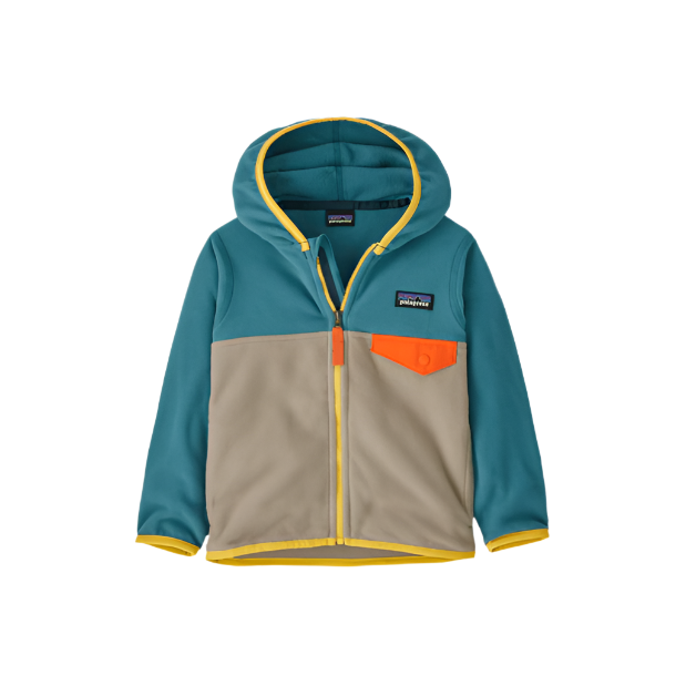 Spring 2025 Patagonia Baby Micro D Snap-T Jacket Baby Jacket Patagonia Seabird Grey 6 Months