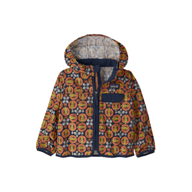 Spring 2025 Patagonia Baby Baggies Jacket Baby Jacket Patagonia Bee You- New Navy 12 Months