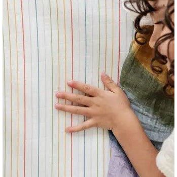 Clementine Kids Rainbow Stripe Crib Sheet Baby Bedding Clementine Kids