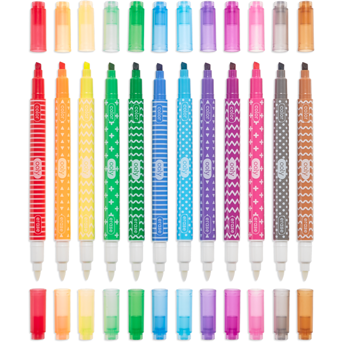 Ooly Make No Mistake Erasable Markers: Set of 12 Markers Ooly   