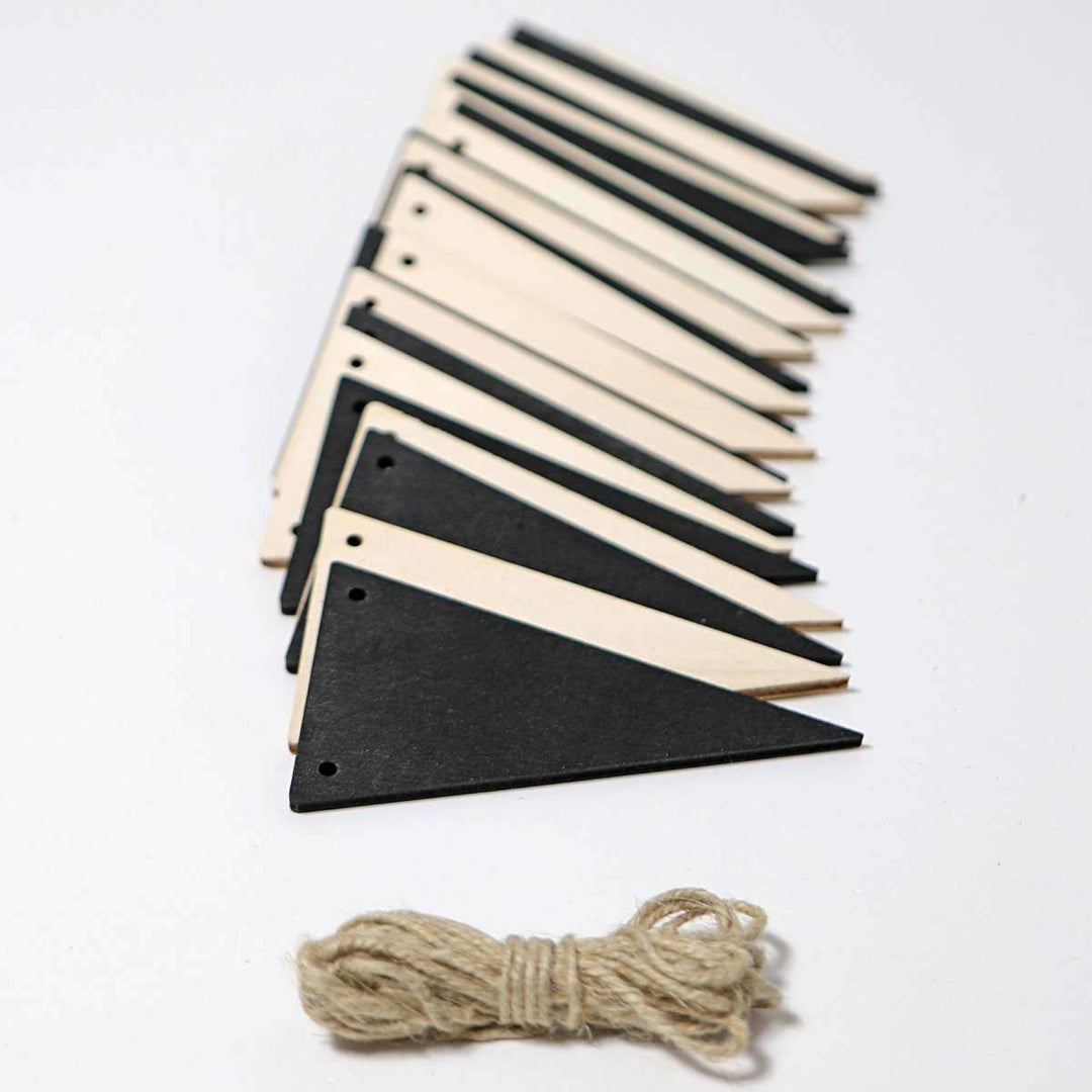 Grimm's Pennant Banner Monochrome Wooden Toys Grimm's   