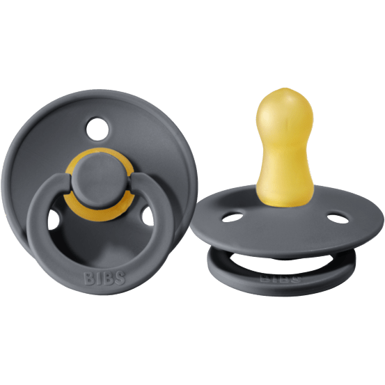 BIBS USA- Natural Rubber Pacifier 2 Pack - Iron Pacifiers and Teething BIBS USA Size 1  