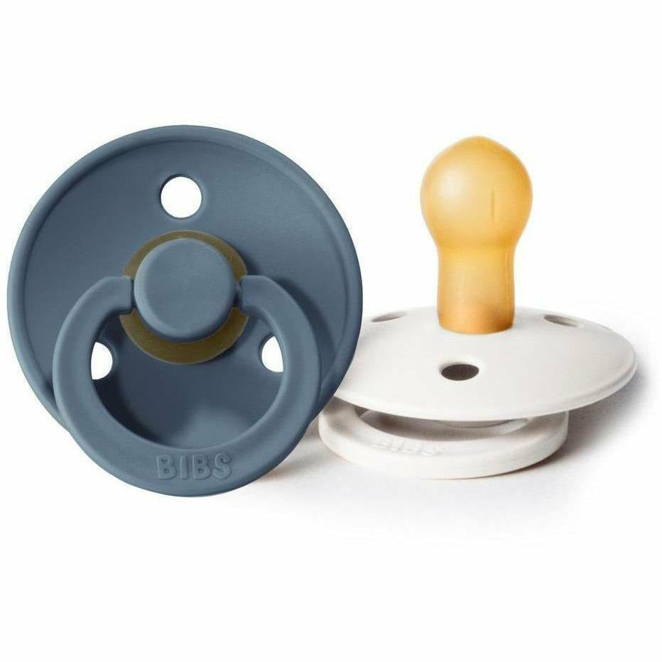 BIBS USA- Natural Rubber Pacifier 2 Pack - Petrol/Ivory Pacifiers and Teething BIBS USA   