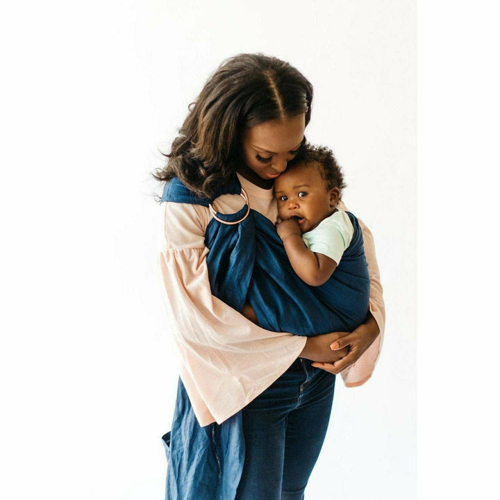Kyte Linen Ring Sling Baby Carriers Kyte Baby Spruce  