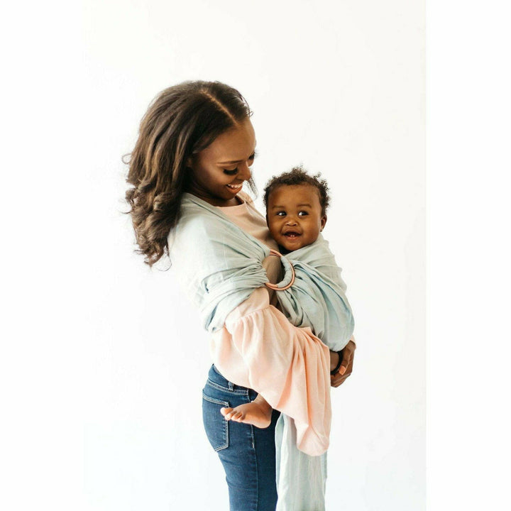 Kyte Linen Ring Sling Baby Carriers Kyte Baby Wisteria  